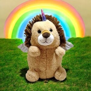 Kellytoy Dogicorn Puppy Dog Shimmery Horn Wings Plush Unicorn Cornimal Pegasus